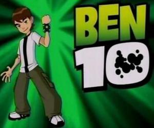 yapboz Omnitrix Ben 10 ve Ben 10 ile logo